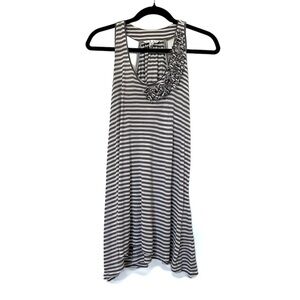 2/$30 CAbi Striped Halter Tunic Top SZ XS